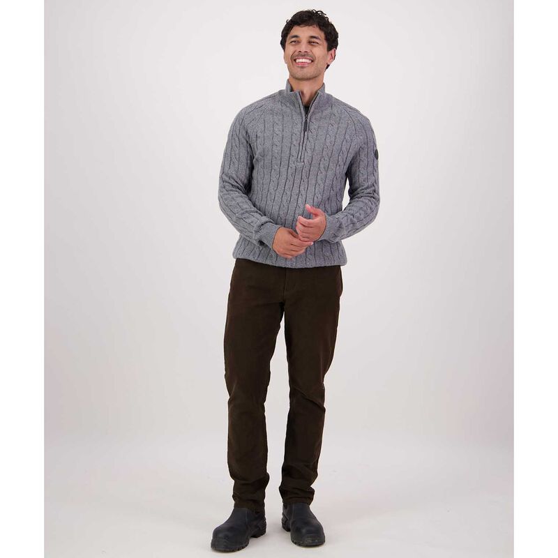 Swanndri Doncaster V2 Zip Cable Knit image number 3